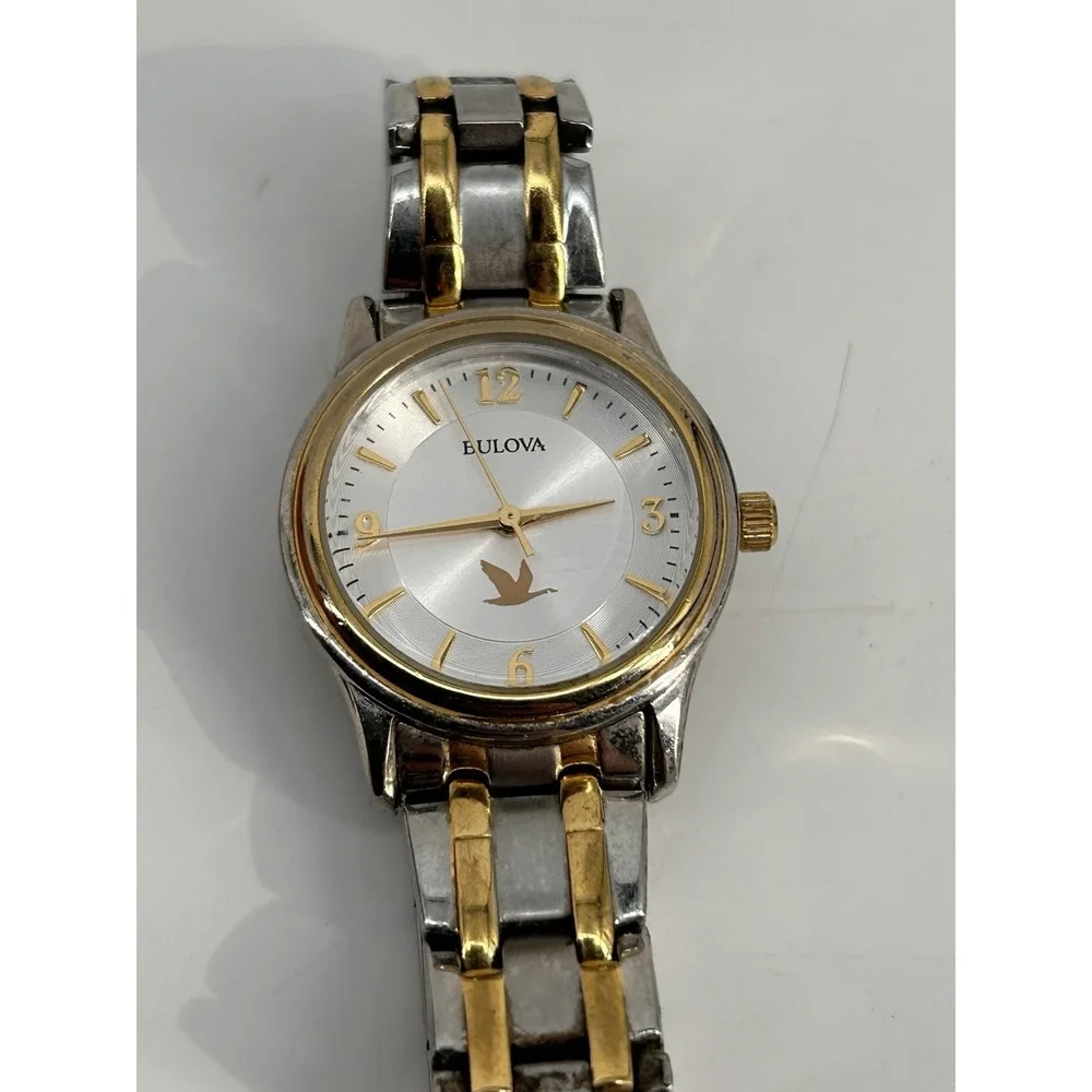 Bulova Two-Tone Silver and Gold Women's Watch